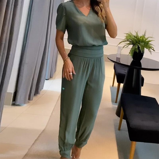 Stilvoll bedruckter Jumpsuit