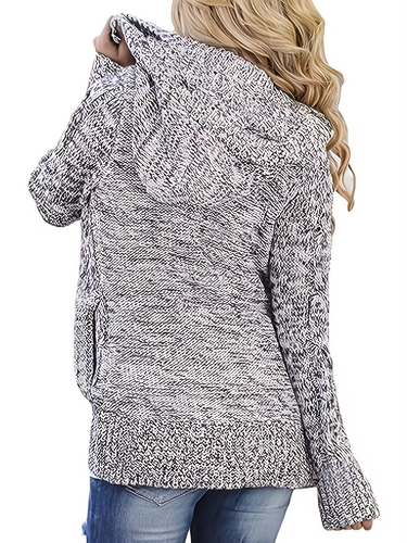 HeidiMode | Kabelstrickjacke Mit Kapuze