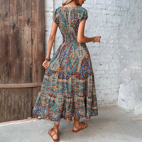 Heidi-Mode | Maxikleid Boho Stylisch Und Bequem Für Viele Gelegenheiten Für Damen