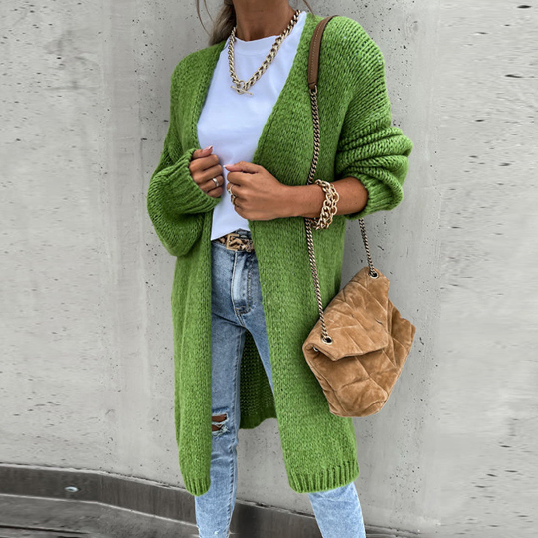 Zeitloses Langarm-Cardigan für Damen