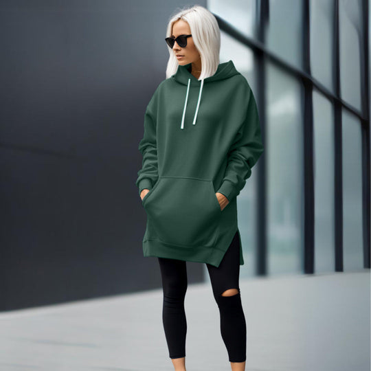 Übergroßes Hoodie-Kleid