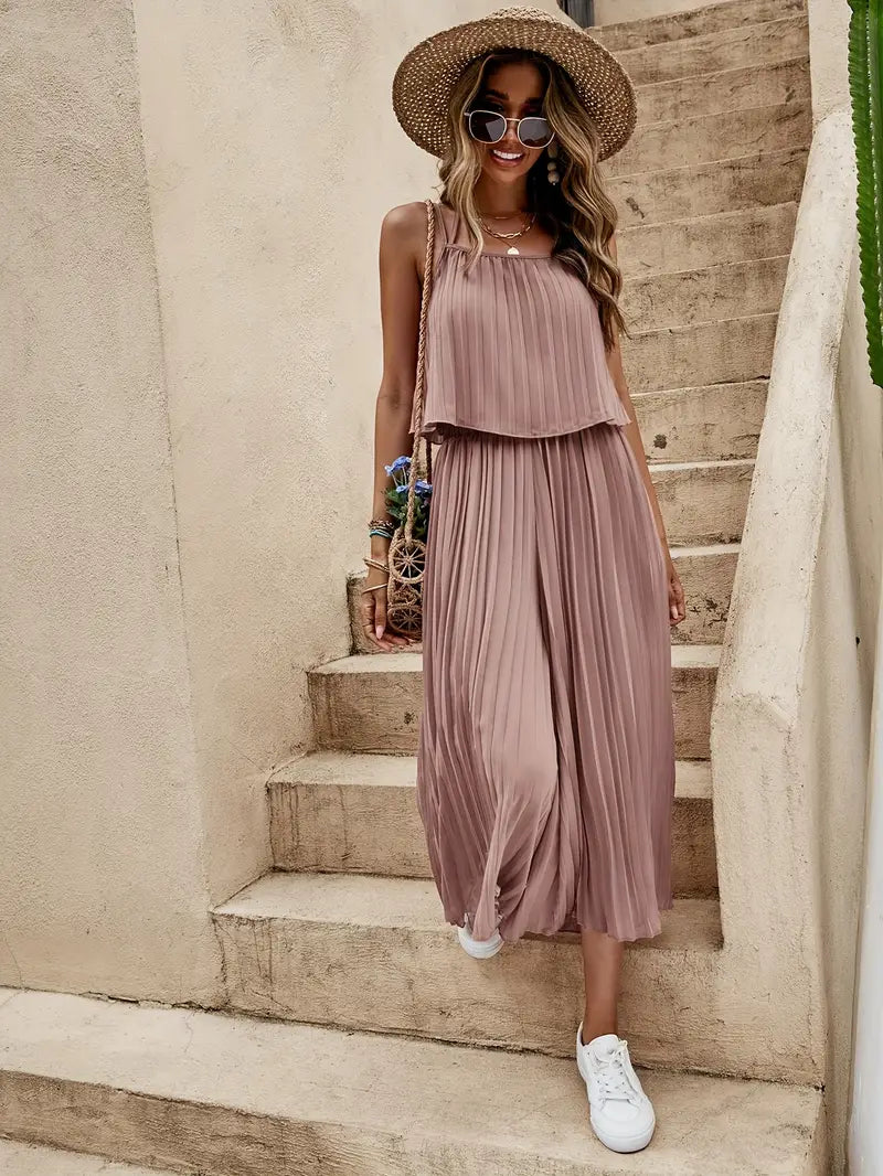 Heidi-Mode | Solide, Plissierte, Elegante Anzüge mit Hosen