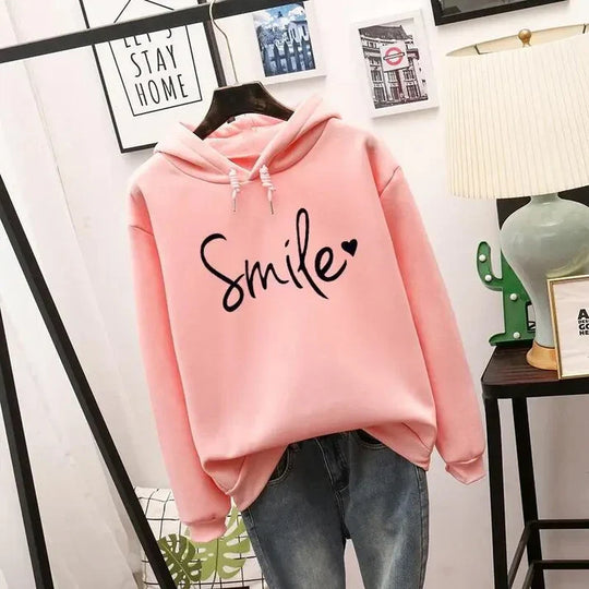 Heidi-Mode | Bequemer "Smile" Grafik Hoodie