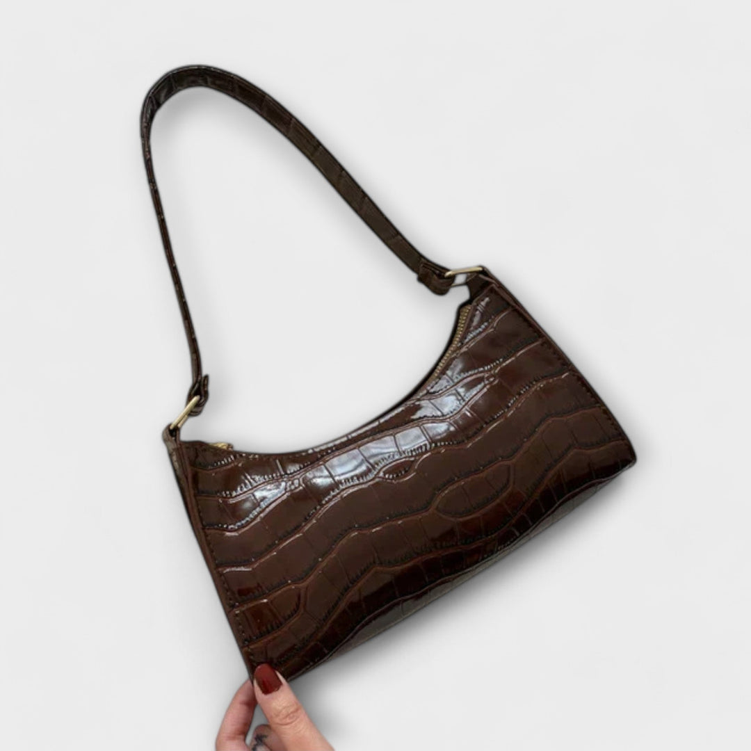 Heidi-Mode | Glänzende Lederhandtasche