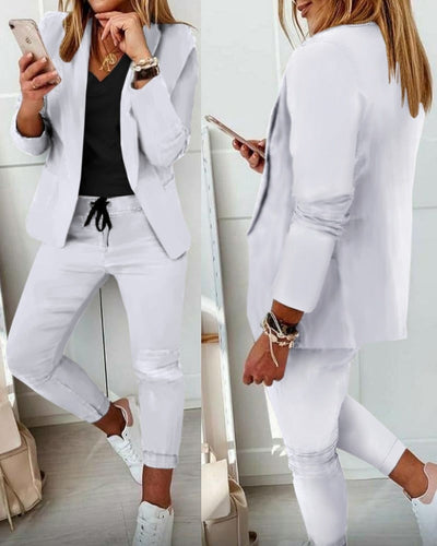 Xyla️ - Elegantes Blazer-Set [Blazer+Hose]