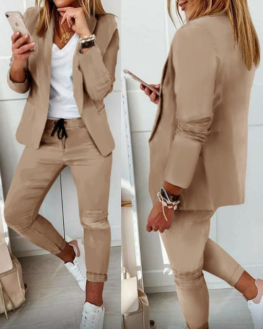 Xyla️ - Elegantes Blazer-Set [Blazer+Hose]