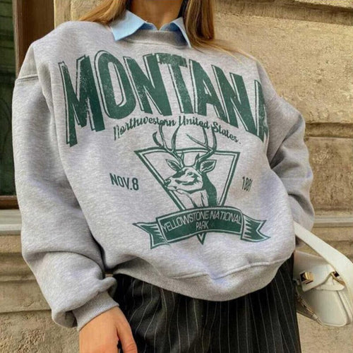 „MONTANA“-Sweatshirt für Damen