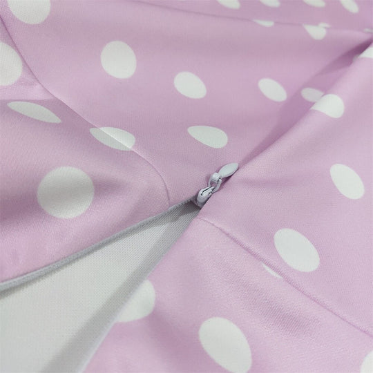 Heidi-Mode | Pin-Up Kleid Violette Punkte
