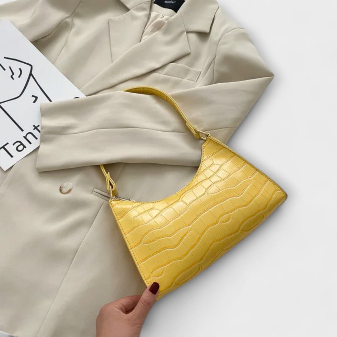 Heidi-Mode | Glänzende Lederhandtasche