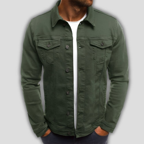 Heidi-Mode | Herren Freizeit Einfarbige Jeansjacke