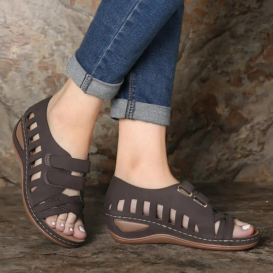 Heidi-Mode | Frauen Sandalen Atmungsaktiv Ausschnitt Sommer