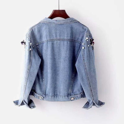 Aufällige Denim Jacke