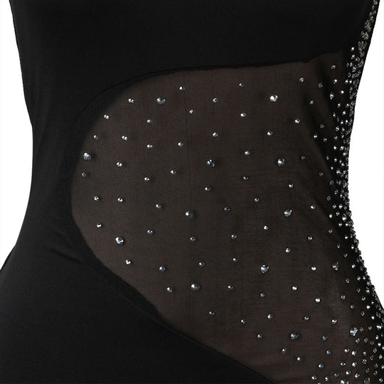 Heidi-Mode | Sparkle Durchsichtiger Maxi-Rock Jumpsuits