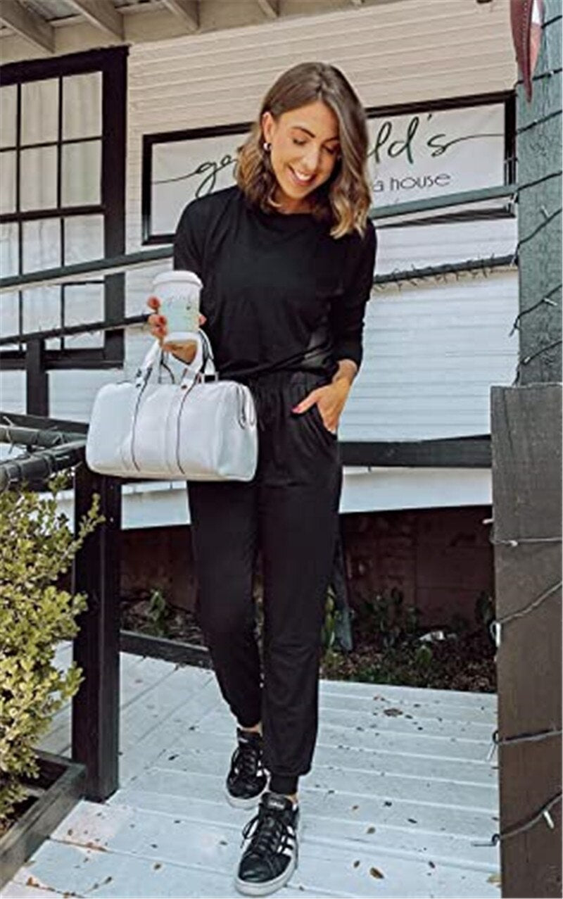 Heidi-Mode | Lässiger Bequemer Jogginganzug für Frauen