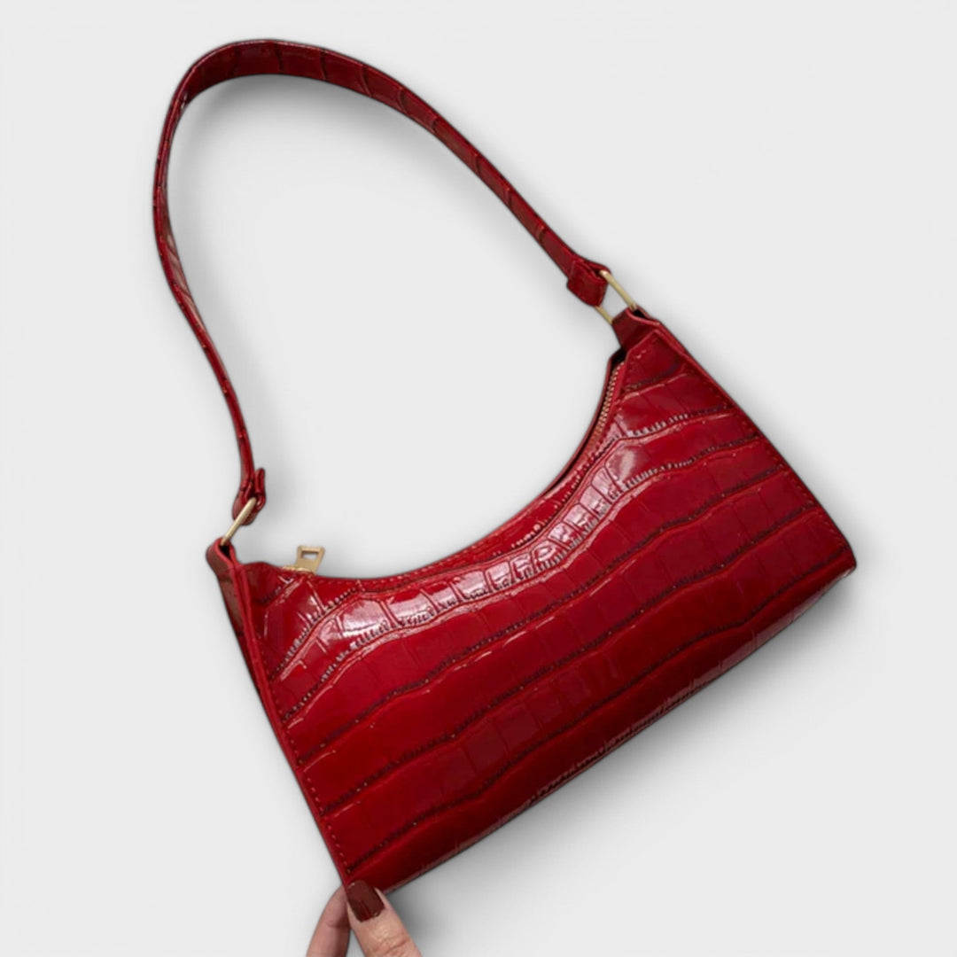 Heidi-Mode | Glänzende Lederhandtasche