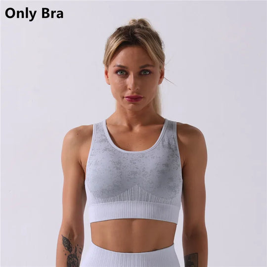 Heidi-Mode | Rid Seamless Yoga Set Frauen 2Pcs To Delet Langarm Crop Top T-Shirt Leggings Outfit Kleidung Fitness Kleidung Fitness Anzug Sport Set