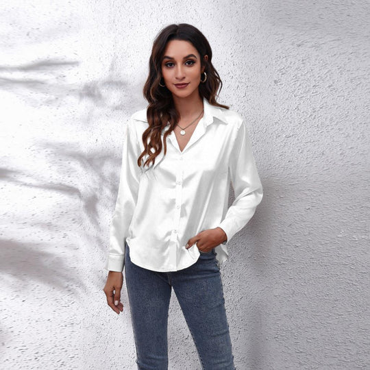 Heidi-Mode | Schimmerndes Satin Kleid Damen