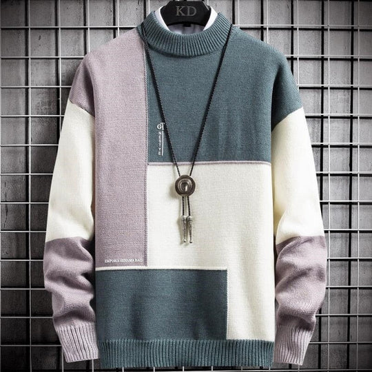 Heidi-Mode | Patchwork Pullover Warm und Modisch