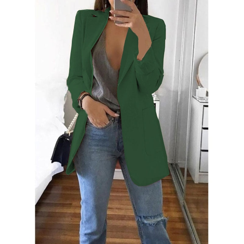 Heidi-Mode | Blazer - Damen - Eleganter Blazer aus hochwertigen Stoff mit taillierter Passform und modernem Stil