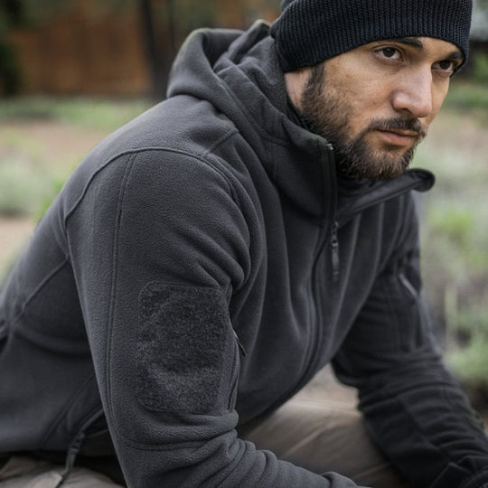 Heidi-Mode | Herrenjacke Im Militärstil mit Kapuze für Sport