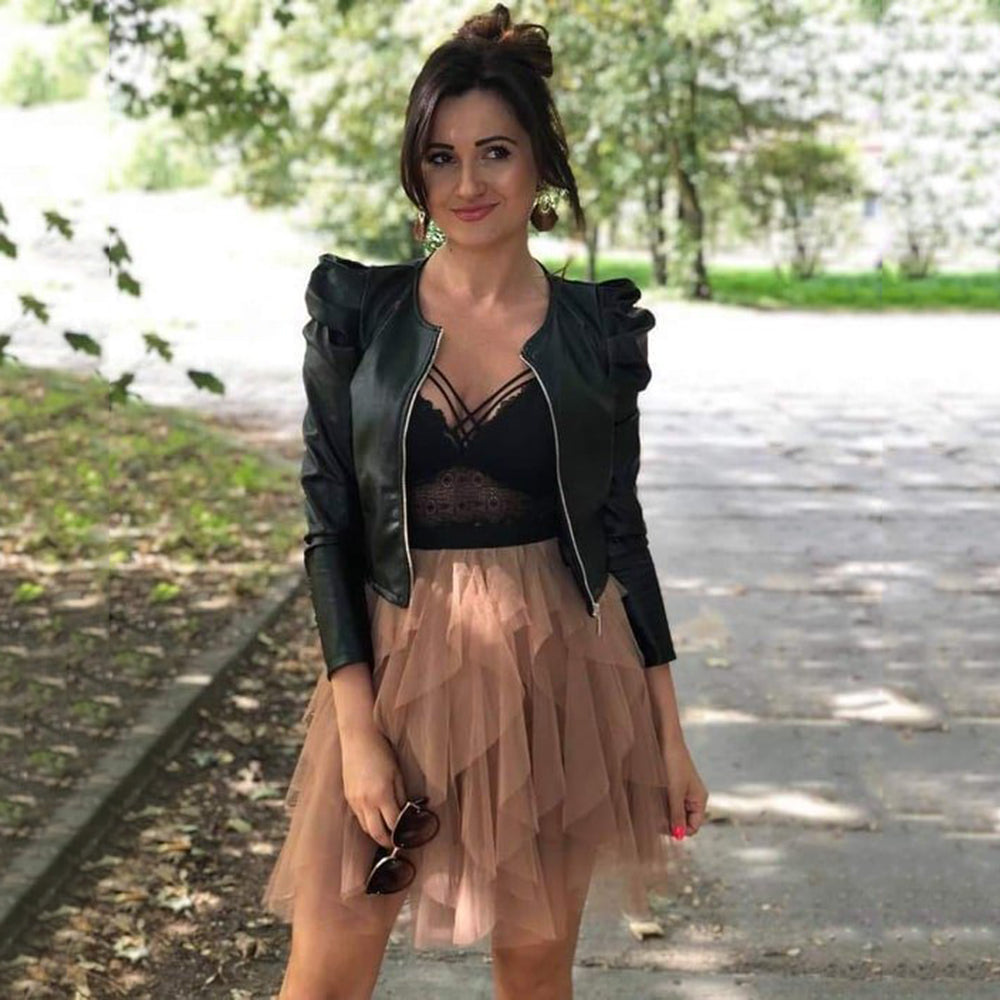 Heidi-Mode | Kurze Schwarze jacke für Frauen