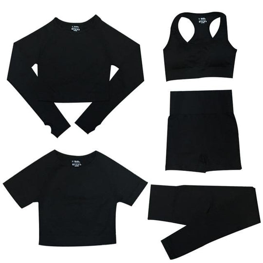 delige Sport Set | Damen Tops und Sportleggings mit hoher Taille