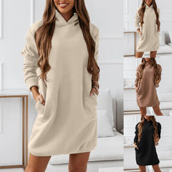 Oversized Hoodie Kleid Pullover Für Damen