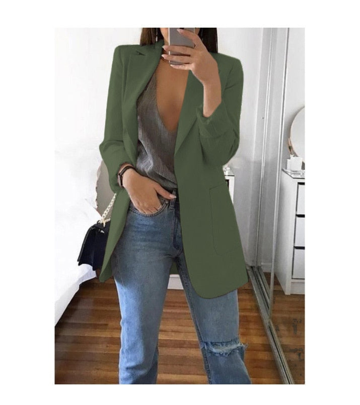 Heidi-Mode | Blazer - Damen - Eleganter Blazer aus hochwertigen Stoff mit taillierter Passform und modernem Stil