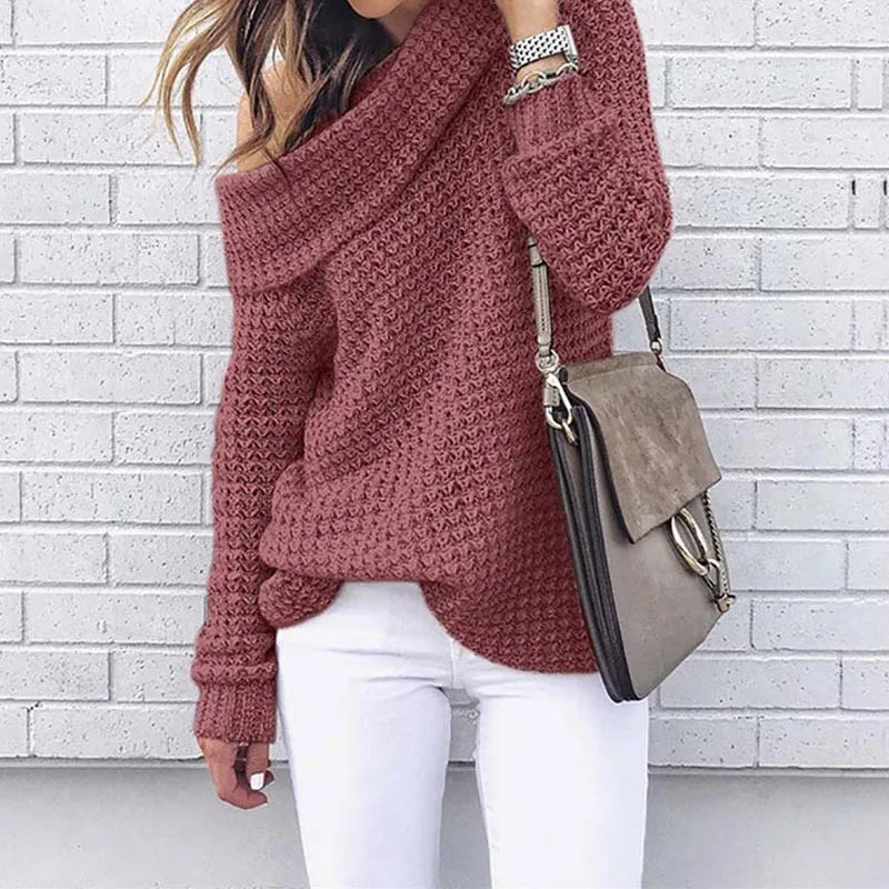 Herbst Off-Shoulder Pullover