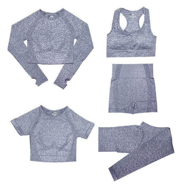 delige Sport Set | Damen Tops und Sportleggings mit hoher Taille