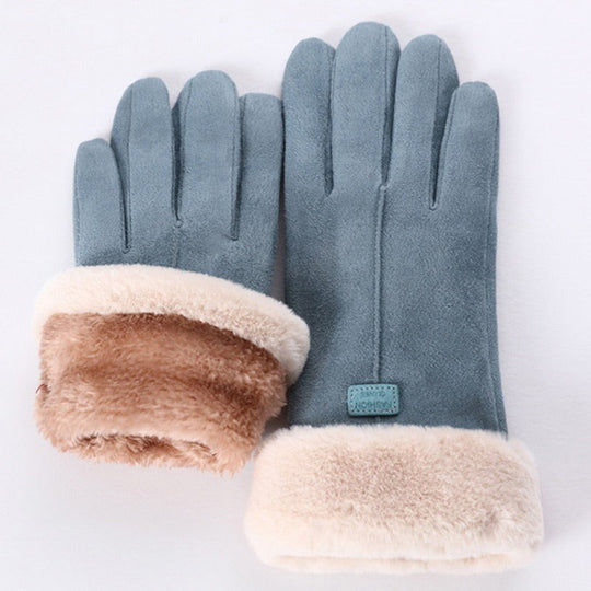 Heidi-Mode - Schicke und Stilvolle Winter Furry Handschuhe für Frauen