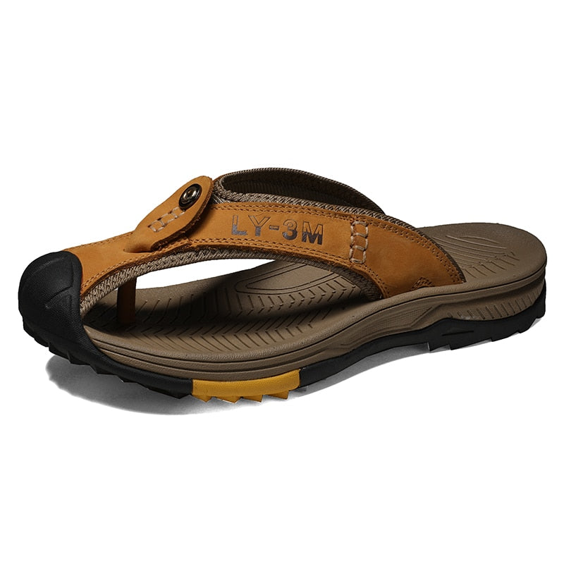 Heidi-Mode | Leder Herrensandalen