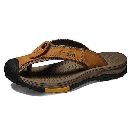 Heidi-Mode | Leder Herrensandalen
