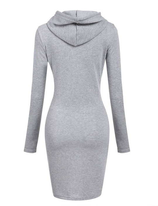 I Sweatshirt-Kleid mit Kapuze für Frauen