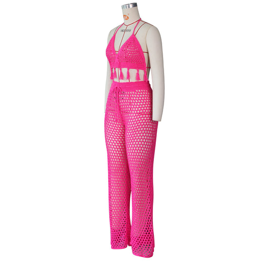Heidi-Mode | Gestrickte Halterlose Bh- und Hosen-Sets