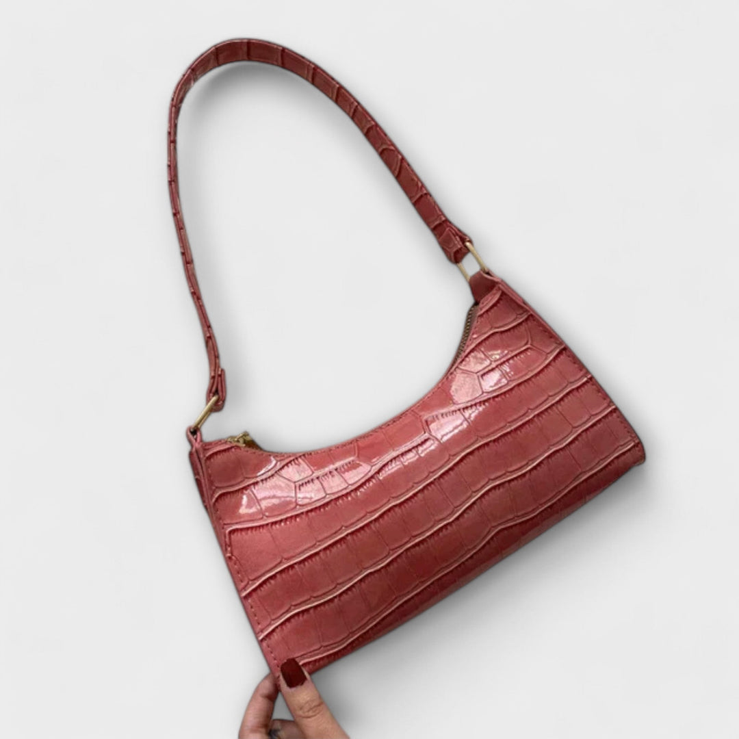Heidi-Mode | Glänzende Lederhandtasche