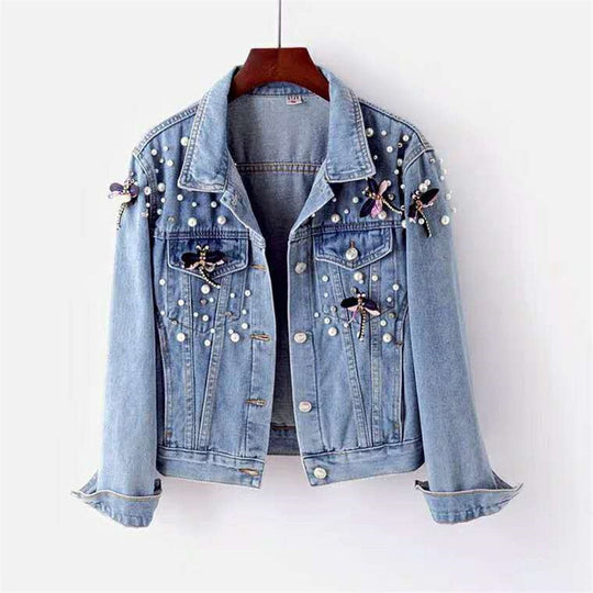 Aufällige Denim Jacke