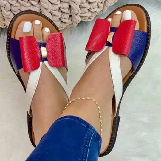 Heidi-Mode | Offene Ballerinas mit Schleife