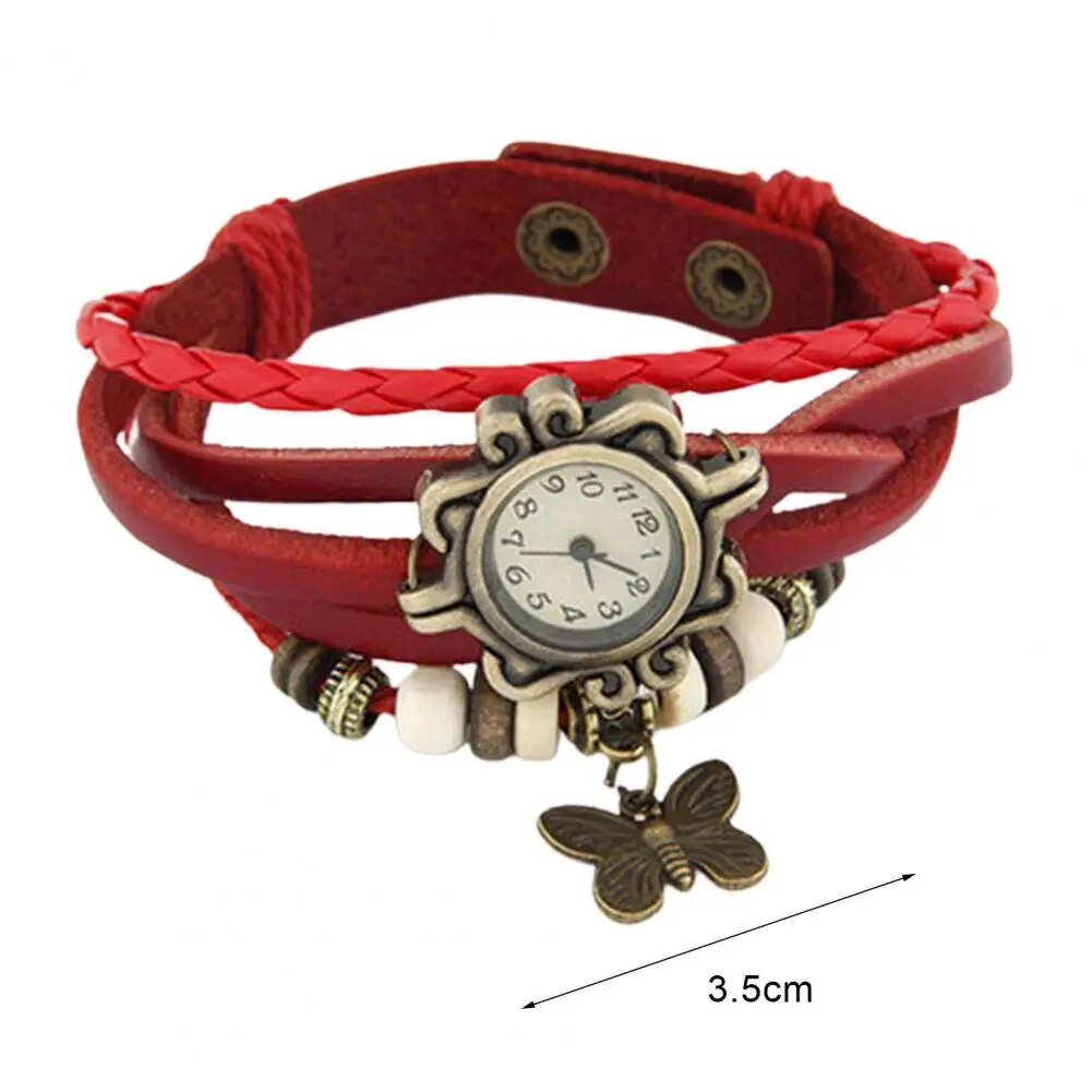 Heidi-Mode – Damen-Accessoire-Uhr mit Vintage-Blumenarmband