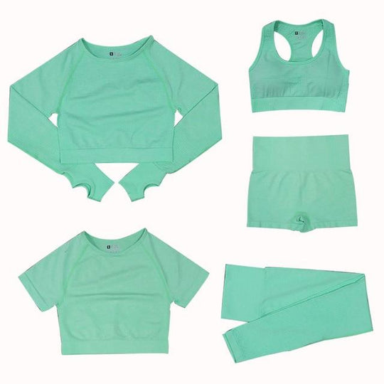 delige Sport Set | Damen Tops und Sportleggings mit hoher Taille