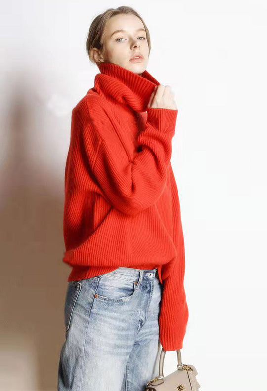 Heidi-Mode | Pull Col Roulé Ample Et Décontracté