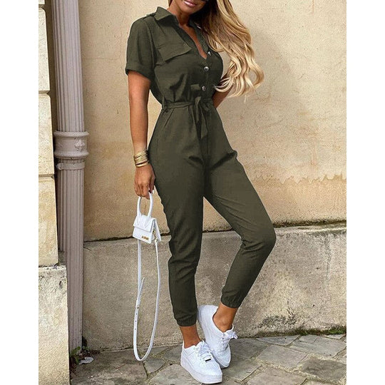Heidi-Mode | Stilvolles Colbelte Jumpsuit