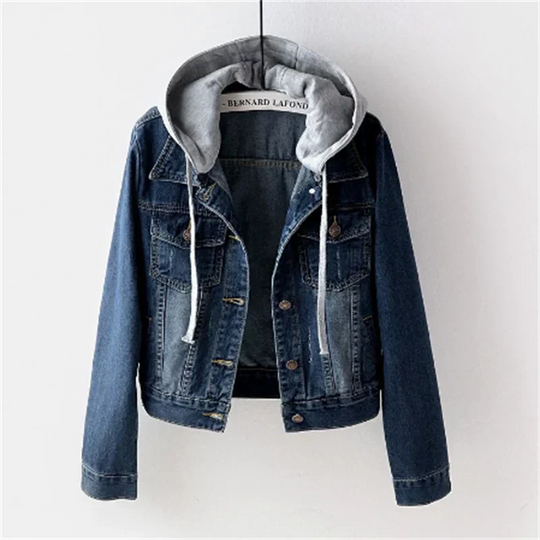 Heidi-Mode | Denim Femme Avec Capuche Amovible