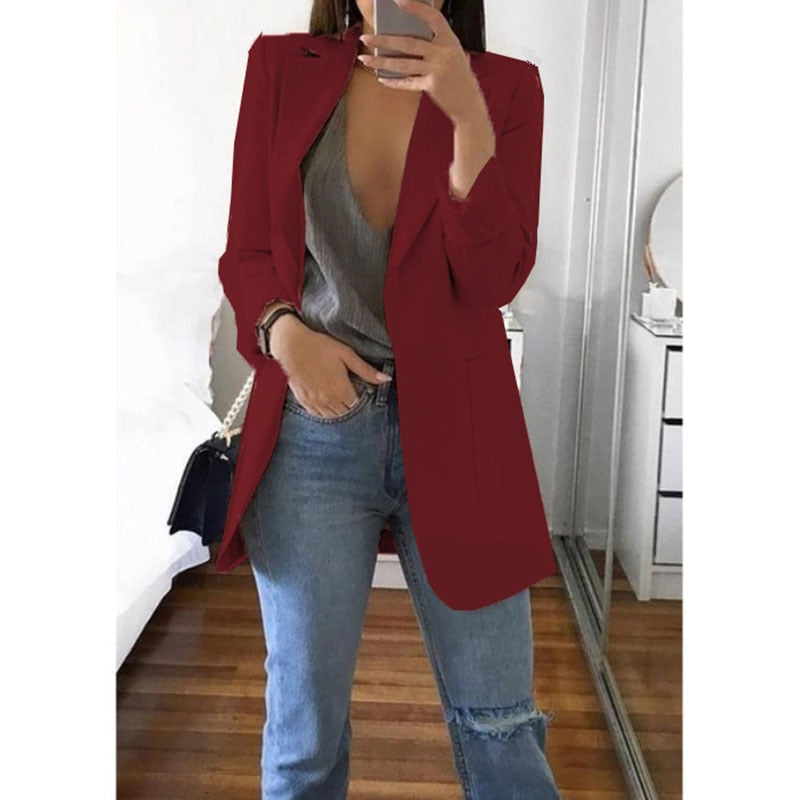 Heidi-Mode | Blazer - Damen - Eleganter Blazer aus hochwertigen Stoff mit taillierter Passform und modernem Stil