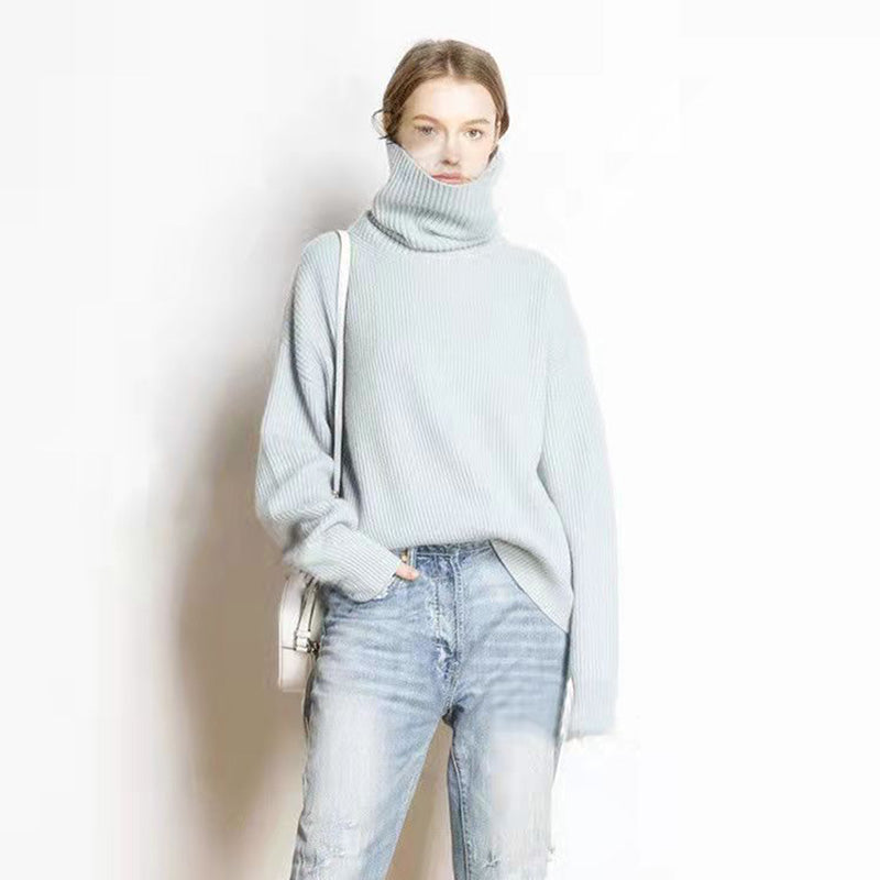 Heidi-Mode | Pull Col Roulé Ample Et Décontracté