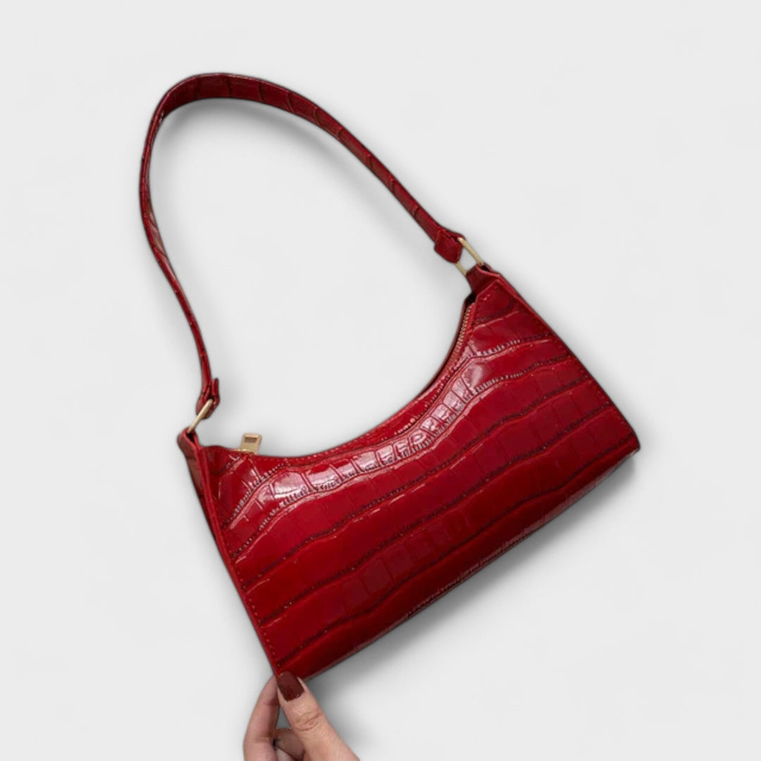 Heidi-Mode | Glänzende Lederhandtasche