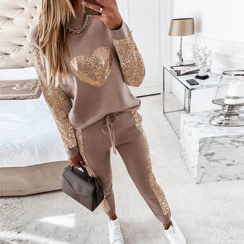 Heidi-Mode - Lässiges Herbst Modernes Loungewear-Set für Frauen