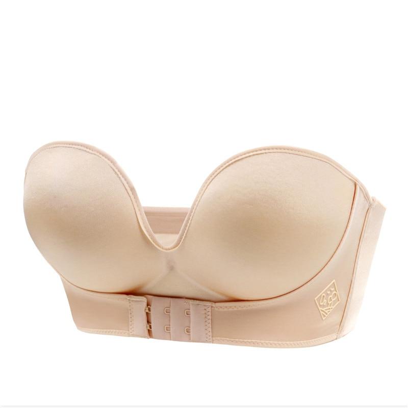 Heidi-Mode | Trägerloser Bh - Damen - Komfort Bh mit Push-Up Effekt und Perfektem Sitz