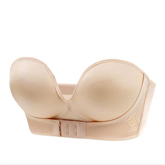 Heidi-Mode | Trägerloser Bh - Damen - Komfort Bh mit Push-Up Effekt und Perfektem Sitz