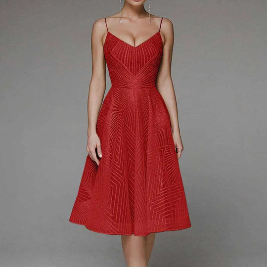 Elegantes Kleid mit Rückenausschnitt